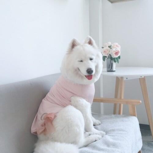 Pets Products Fashion Big Dog Clothes Labrador Samoyed Husky Shirt