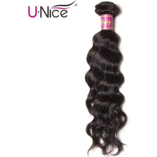 Unice Hair Brazilian Natural Wave Hair Bundles Remy Hair Extension 1 PC 100% Human Hair Weave Bundles