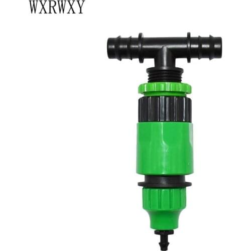 Wxrwxy Garden irrigation 1/4" to 16mm reducing tee barb 1/2" to 1/4" 3/8"Hose Tee Quick Connector hose water splitter 1pcs