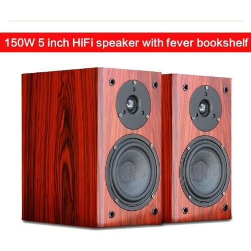 150W 5-inch High-power Speaker Fever Passive Bookshelf HiFi Audio DIY Home Theater High Fidelity Desktop Speaker Front Audio