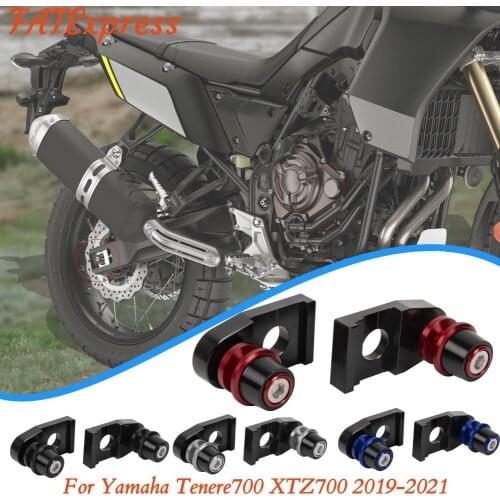 2020 Tenere 700 XTZ 700 Motorcycle Swing Arm Sliders Spools CNC Aluminum Stand Screw For Yamaha Tenere700 XTZ700 2019-2021