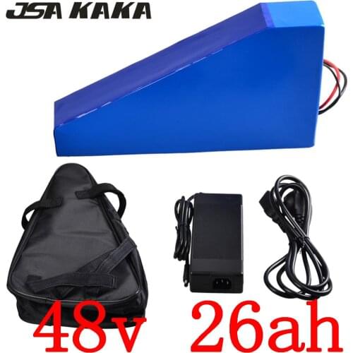 48V 2000W 1500W 1000W Ebike Battery Pack 48V 25AH Electric Bike Battery 48V 25AH 22AH 20AH 15AH 13AH Lithium Battery+5A Charger