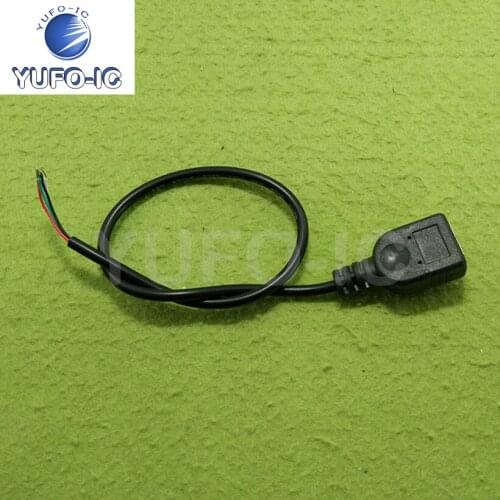 Free Ship 5pcs Four-Core Copper USB Cable Single Female Can Be Recharged May Transmit Data Copper Finer