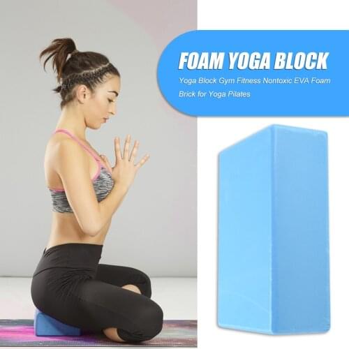 Yoga Block Foam Soft Gym Pilates Anti Slip Fitness Brick + Stretch Strap Set Exercise Bodybuilding Exercise Workout Equipment