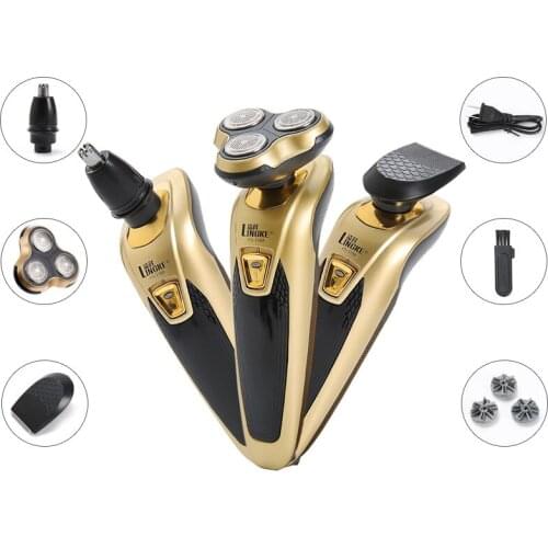 Razor three-in-one function, rechargeable beard knife, washing electric razor, nose hair trimmer