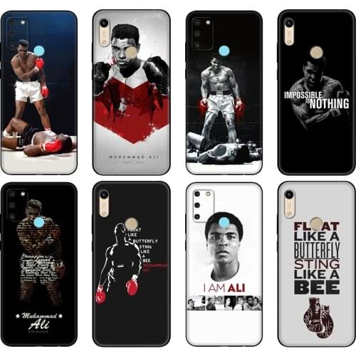 Black tpu Case For Honor 8a Prime 8s 9 10X Lite 9A 9C 9X Premium Pro 9S Case Cover Muhammad Ali boxing champion
