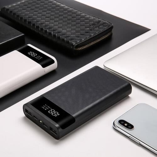 DIY 5V Power Bank 18650 Battery Case Dual USB Micro USB Type C Battery Shell Box Mobile Phone Charger For IPhone X Samsung S10