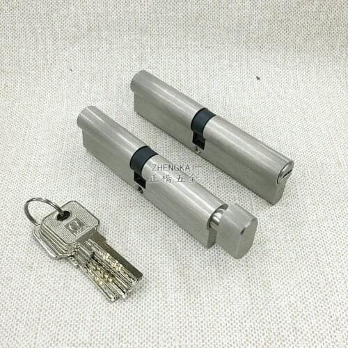 Door Cylinder 120mm Security For 90-100mm Thickness Door Lock Cylinder Interior Bedroom Living Lock Handle 5 pcs Brass Key