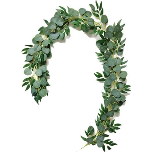 Eucalyptus Wedding Decoration Artificial Plants Green Eucalyptus Vines Rattan Rattan Wedding Decoration Encrypted Silk Flower