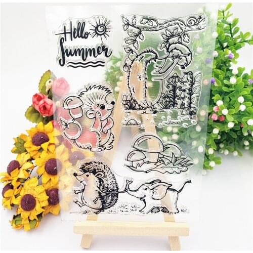 Hot selling Hedgehog baby el alphabet transparent clear stamp / silicone seal roller stamp DIY scrapbook album / card production