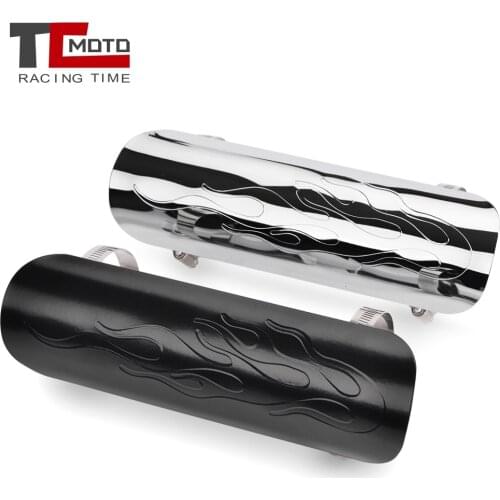 Motorcycle Chrome Exhaust Muffler Pipe Heat Shield Cover Guard For Honda Shadow 600 750 1110 Aero Spirit VTX1300 XTX1800 VT750C