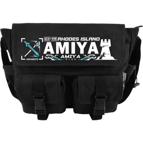 Game Arknights Cosplay Mudrock Amiya Lappland Rosmontis Harajuku Satchel Shoulder Fashion Student Schoolbag Messenger Bags Gift
