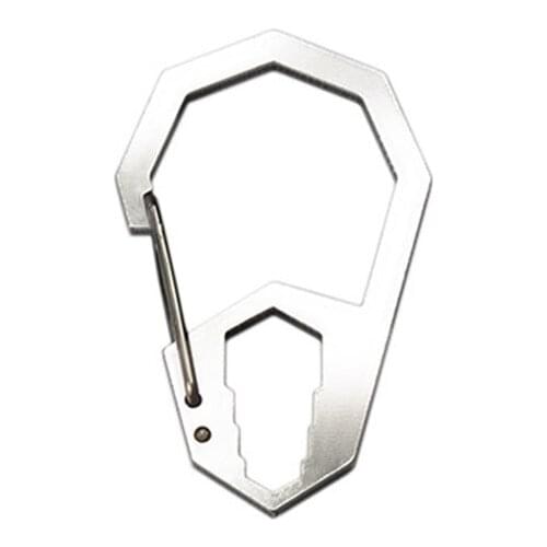 Creative Portable Outdoor Mountaineering Buckle Key Chain Eight Edge Buckle High Bearing Polygon Quick Release Hook Accessories