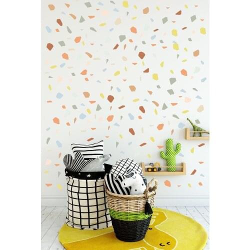Terrazzo Stone Pattern Wall Sticker Set