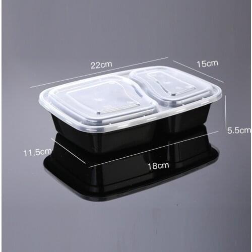 Disposable lunch box injection plastic transparent square box multi-specification takeaway packaging lunch boxfood packaging box