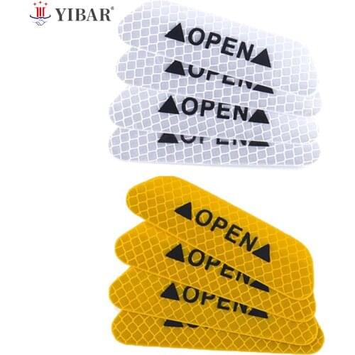 Car Door OPEN Safety Drive Anti-collision Warning Strong Reflective Decorative Stickers
