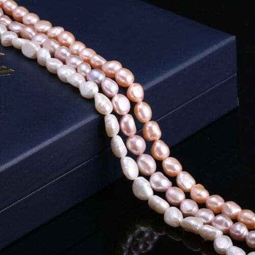 Irregular Freshwater Pearl Loose Beads 8-9 Mm For DIY Bracelet Earring Necklace Sewing Craft Jewelry Accessory