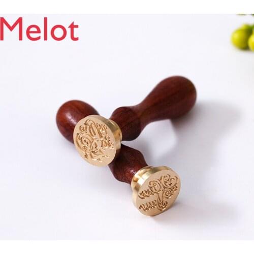 Retro Invitation Wax Seal Stamps DIY Cute Animal Pattern Sealing Wax DIY Craft Wood Handle Antique Copper Stamps Craft Supplies