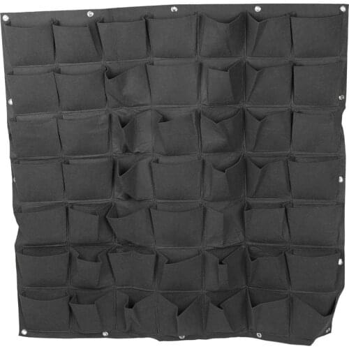 Garden Grow Bag Pockets Vertical Planter Wall-mounted PE Gardening Flower Hanging Felt Garden Growing Pot 49 pockets
