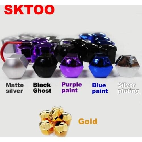 SKTOO (20pcs)19MM For Audi Q7/Porsche/Harvard/Ford/Changan Wheel Rim Cover Tyre Screw Cap,color Paint