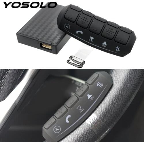 YOSOLO Steering Wheel Button Universal Multi-function Wireless Controller Car Radio DVD GPS Player Car Remote Controls