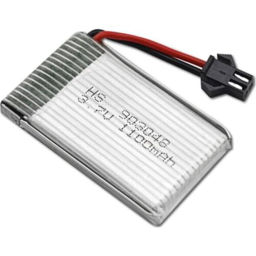 High Quality 3.7V 1100mAh 903048 Lipo Battery with SM plug for Remote Control Helicopter Car Toys RC Quadcopter Toys Accessories