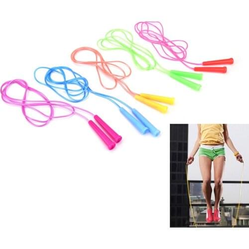 1Pc 2.4m Speed Adjustable Jump Rope Fitness Sport Exercise Wire Skipping Cross Fit Student Kids