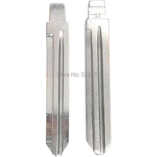 10pcs/lot Metal Blank Uncut Flip KD Remote Key Blade Type #33 for Hyundai NF NO.33 blade