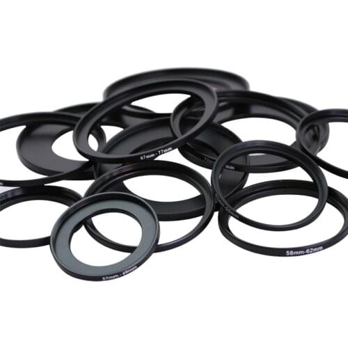 37-40.5mm 37-42mm 37-43mm 37-46mm 37-52mm 37-55mm 37-58mm 72-77mm 72-82mm 77-82mm Step Up Ring Filter Adapter