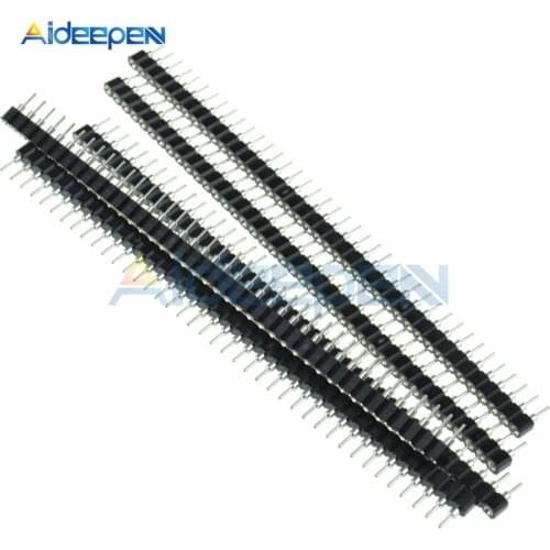 5Pcs/lot 40 Pin Header Female Single Row 2.54mm Pitch Round Pin Connector Straight Needle 1x40