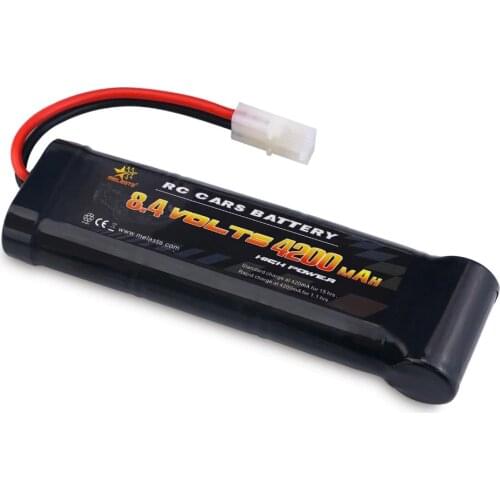 8.4V 4200mAh 7-Cell Flat Pack NiMH Battery With Traxxas/Tamiya Discharge Plug For Remote Control Racing Cars RC Toys