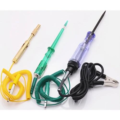 Automotive Circuit Systems Auto Vehicle Gauge Test Light Long Probe Pen Truck Car Voltage Car Tester 6V 12V 24V Diagnostic Tools