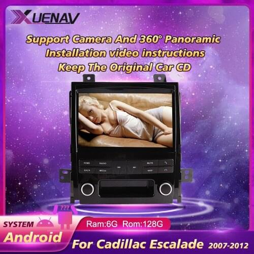 2 Din Android Car GPS Player For Cadillac Escalade 2007 2008 2009 2010 2011 2012 Wifi Blueooth Vehicle Navigation Multimedia