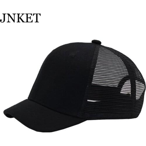JNKET New Fashion Short Visor Baseball Cap Unisex Snapbacks Hats Outdoor Sports Cap Summer Sunhats Mesh Cap Casquette
