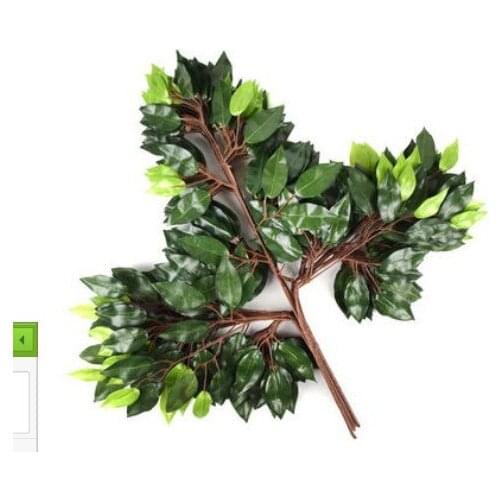 Simulation twigs eucalyptus fake leaves engineering landscaping plastic green plant wall fake branches green leaves decoration