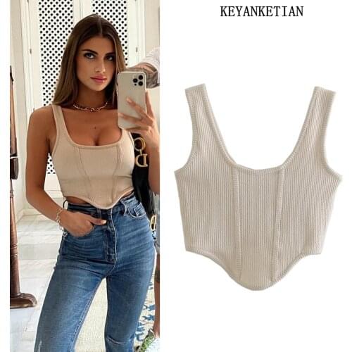 Женские трикотажные майки KEYANKETIAN China At AliExpress