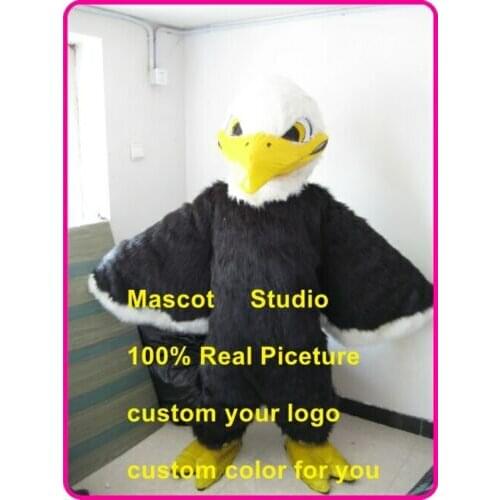 Halloween Black Eagle Mascot Hawk Falcon Costume Anime Cosplay Party Game Animal Fancy Dress Theme Carnival Advertising Parade