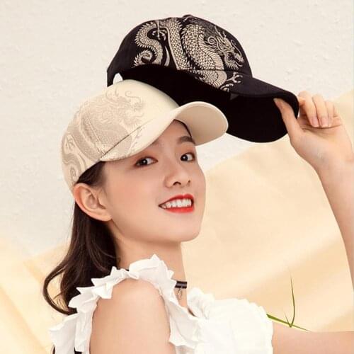 Women Baseball Hat Font Elements Adjustable Couple Models Chinese Style Baseball Cap for School Accessories кепка женская 2021