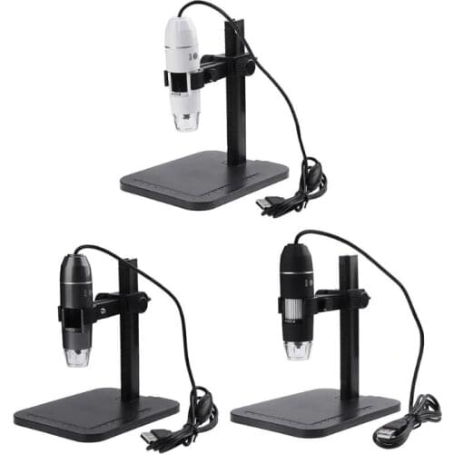 New USB Digital 1000X 800X Microscope 8 LED 2MP Electronic Microscope Endoscope Zoom Camera Magnifier Lift Stand Tool