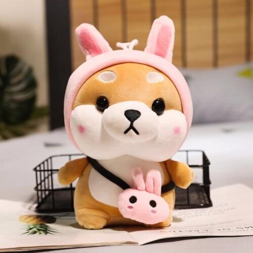 A lovely dog, rabbit, dinosaur, dog, puppy, Akita, plush toy for birthday