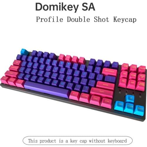 Domikey Seals SA Profile Cyberpunk Double shot ABS keycaps for MX switch Gaming mechanical keyboard set 158 keycaps