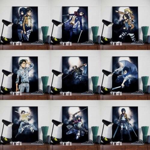 Anime Attack on Titan Wall Art Canvas Painting Nordic Posters and Prints Room Decor Pictures for Living Kids Home Decoration