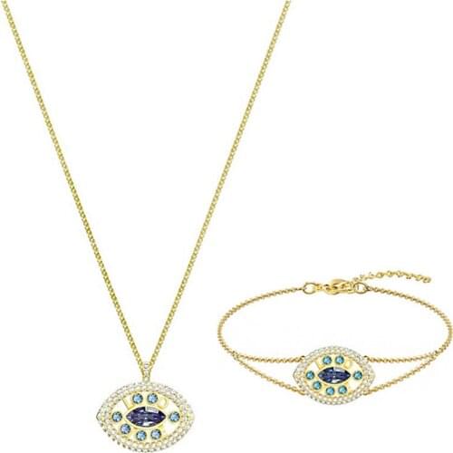 High quality SWA 2020 new fashion summer trend pendant lucky love letter bracelet necklace jewelry girlfriend best gift