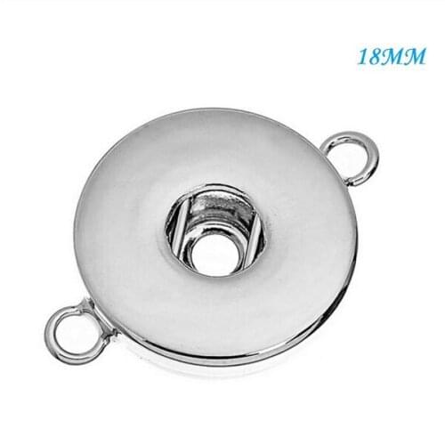 Wholesale 100pcs 26.5mm x19mm silver snap button connector accessories for DIY jewelry Ginger Snap Jewelry
