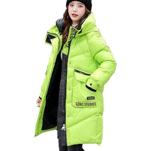 Parka long down parka womens wear 2021 new winter bread jacket big cotton padded jacket 8307