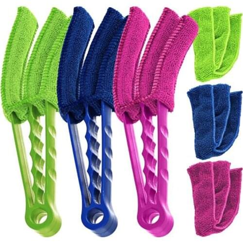 3-blades Window Blind Cleaning Brush Creative Air Conditioning Cleaner Shutter Home Tool Multifunctional Dust Cleaning Household