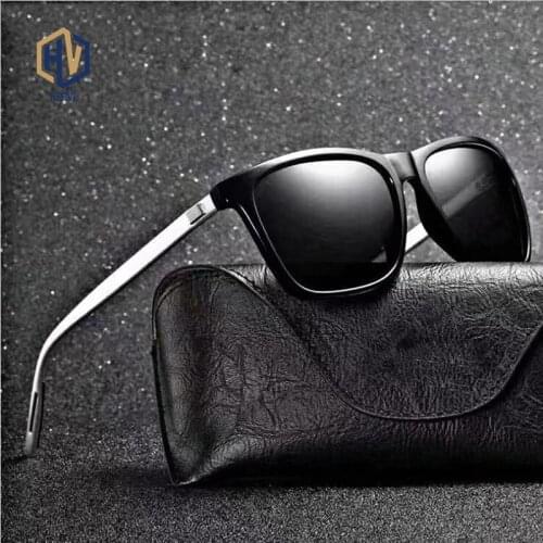 HERVI Brand Unisex Retro Aluminum+TR90 Women Sunglasses Men Polarized Lens Vintage Eyewear Accessories Sun Glasses Oculos