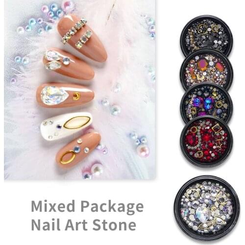 Astrobox Boxed AAAA + Nail Art Rhinestone DIY Nail Sticker Diamond Crystal Stone Sew On Rhinestone Glue On Nail Art