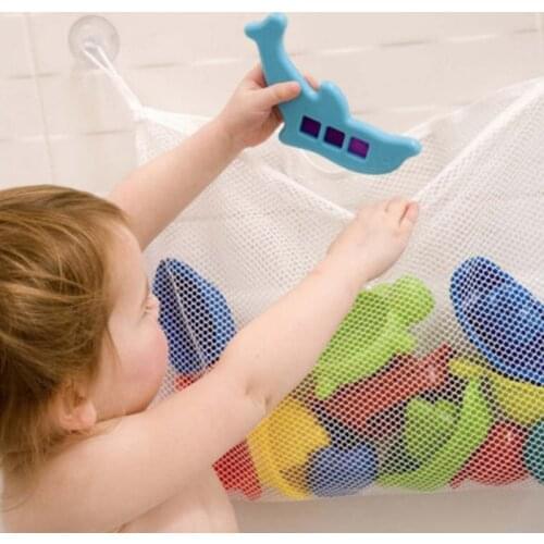 Baby Toy Mesh Bag Bath Storage Basket Bag Organizer Suction Toy Net Baby Kids Bath Bathtub Toy Bath Game Bag Kids Bathroom Tool