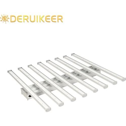 Deruikeer Led Grow Light 640W Full Spectrum+660nm Lamp 8bars For Grow Tent And Greenhouse Plant Growth Fill Light Veg Flower